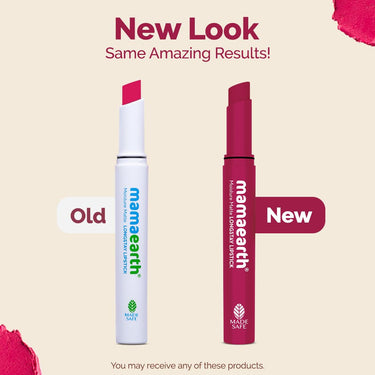 Mamaearth Moisture Matte Longstay Lipstick With Avocado Oil & Vitamin E For 12 Hour Long Stay-12 Berrylicious Magenta - 2 G